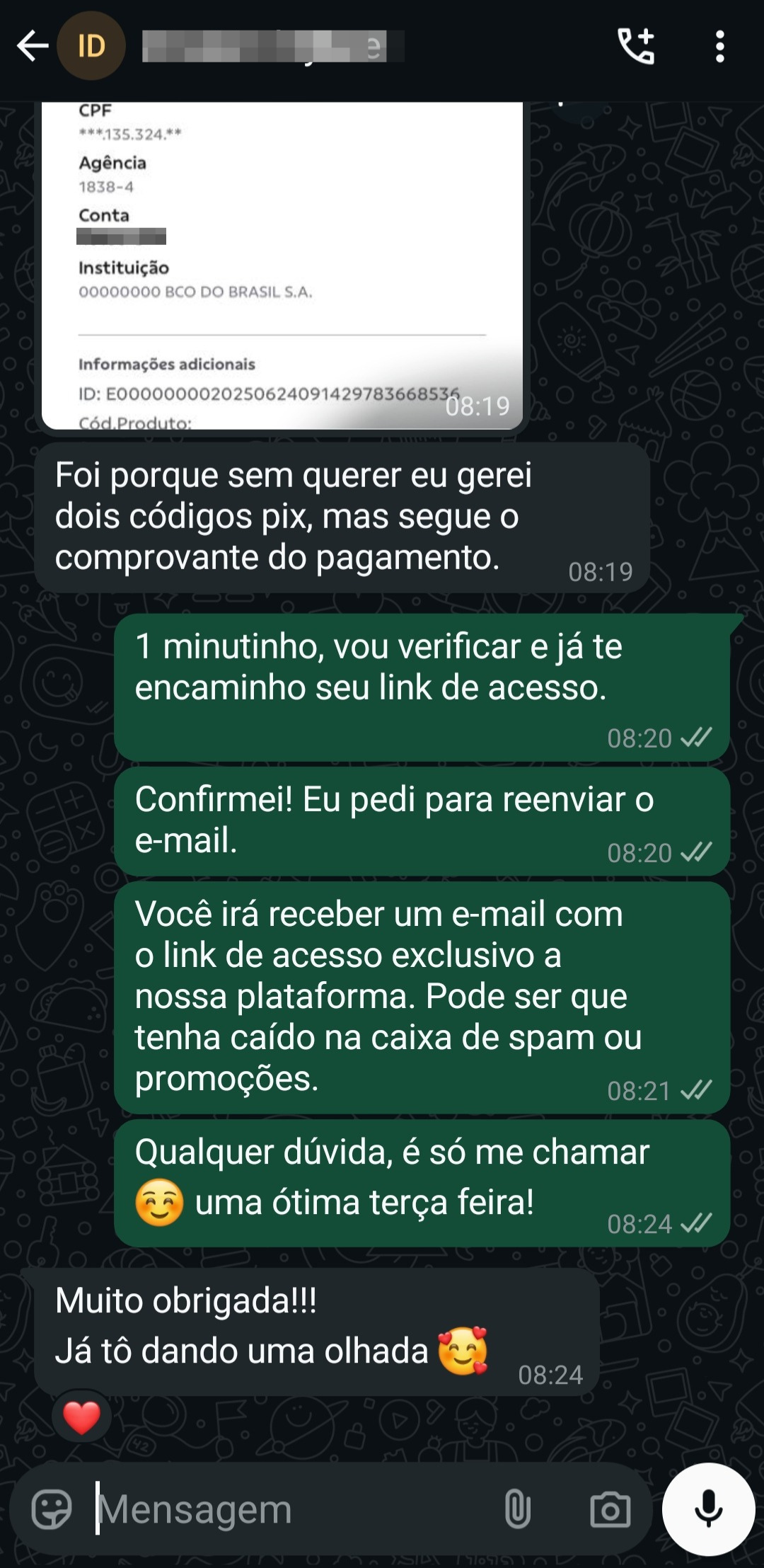 Feedback do cliente 6